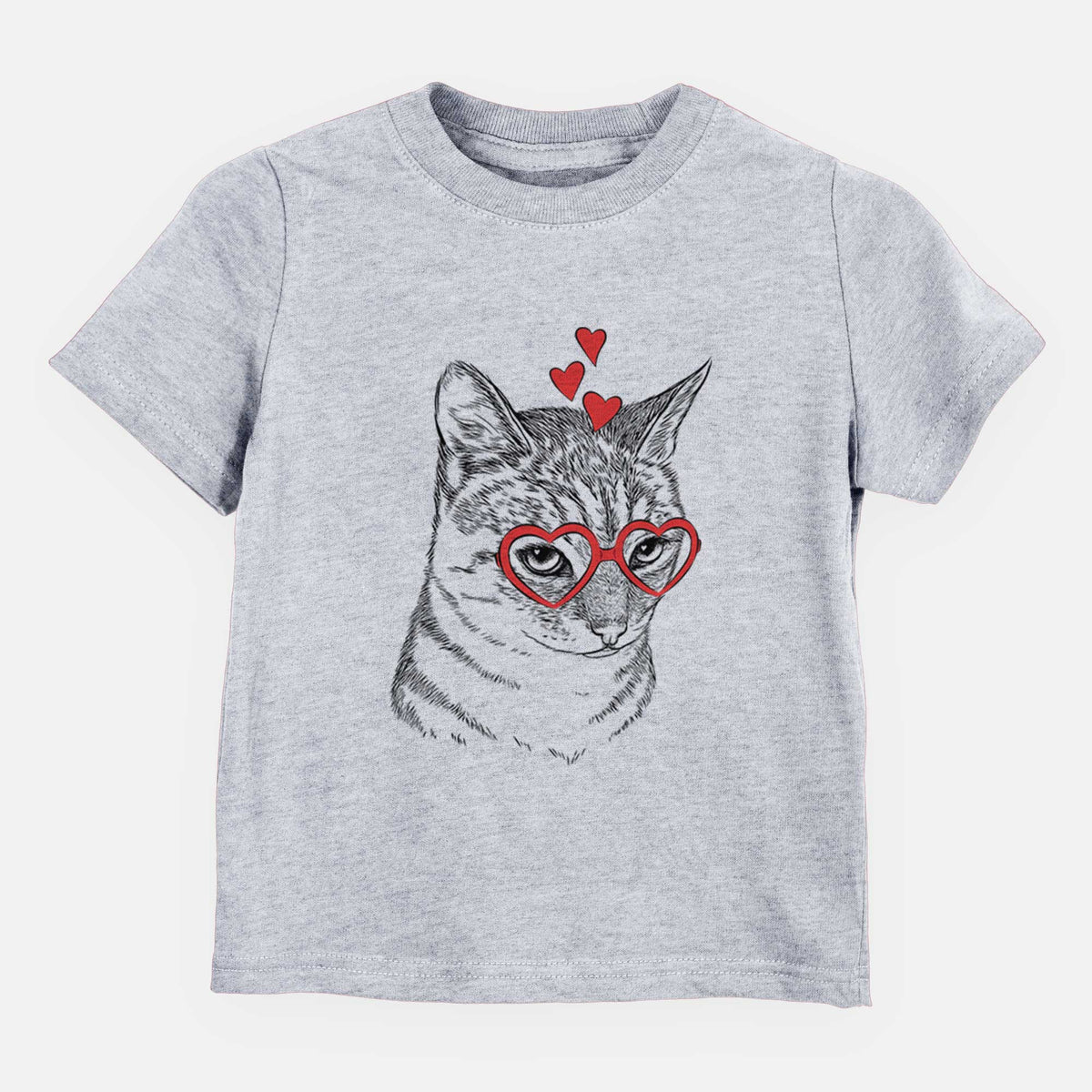 Valentine Dora the Tabby Cat - Kids/Youth/Toddler Shirt