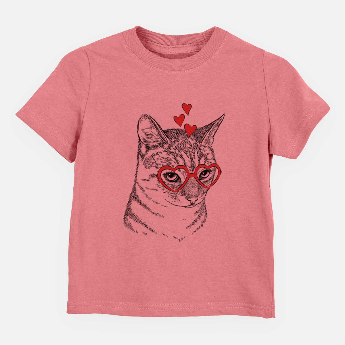 Valentine Dora the Tabby Cat - Kids/Youth/Toddler Shirt