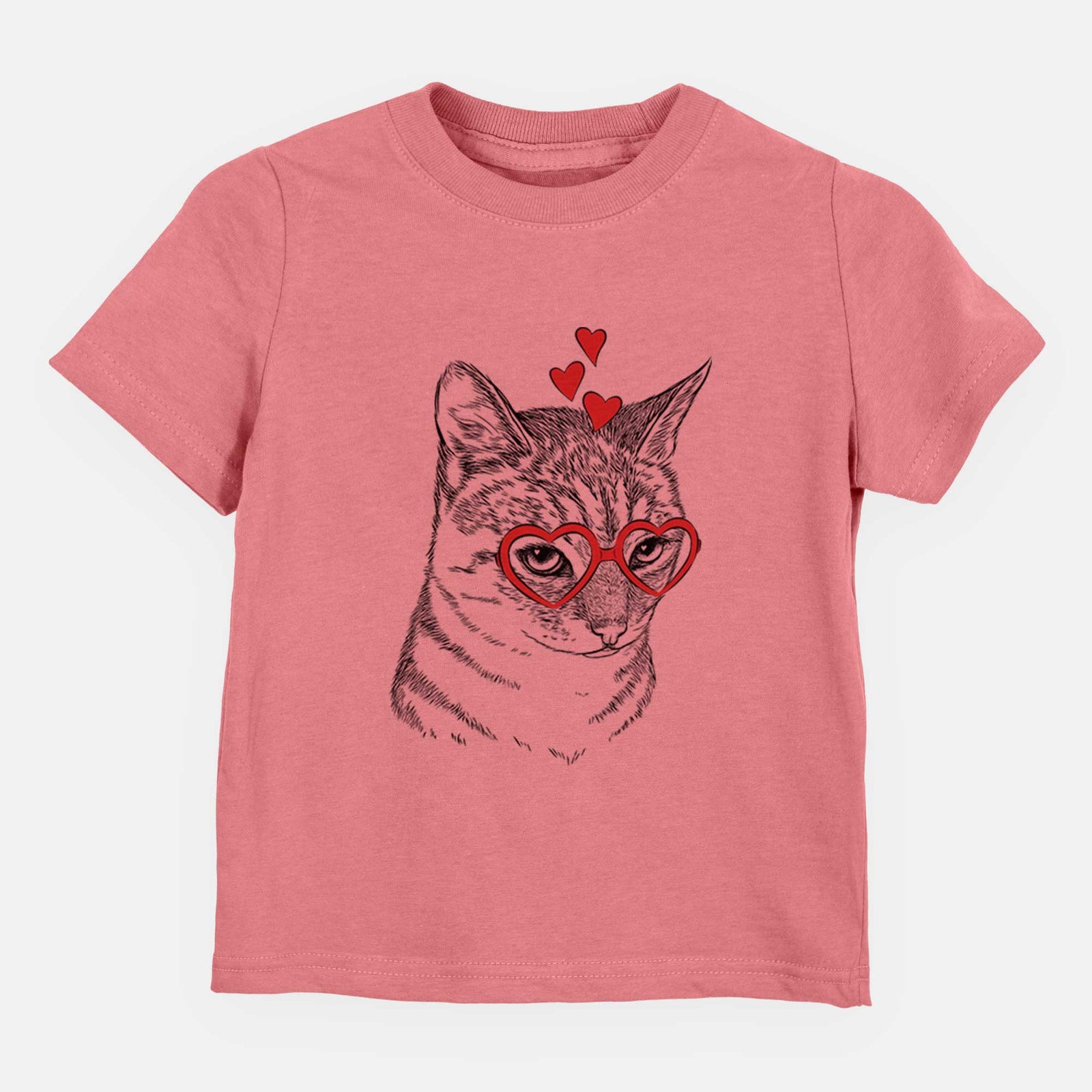 Valentine Dora the Tabby Cat - Kids/Youth/Toddler Shirt