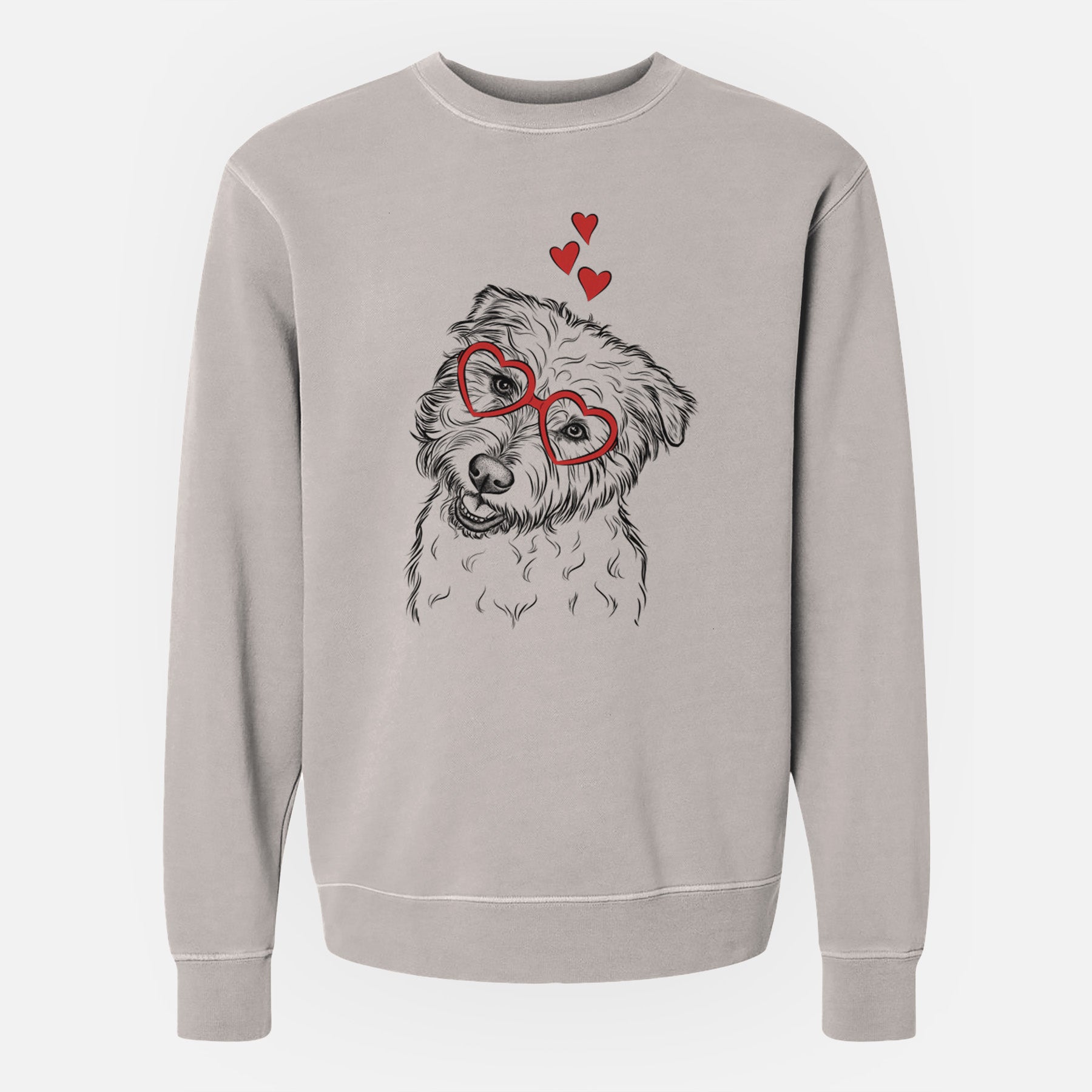 Valentine Duffy the Glen of Imaal Terrier - Unisex Pigment Dyed Crew Sweatshirt