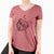 Valentine Duffy the Glen of Imaal Terrier - Women's V-neck Shirt