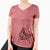 Valentine Duffy the Glen of Imaal Terrier - Women's V-neck Shirt