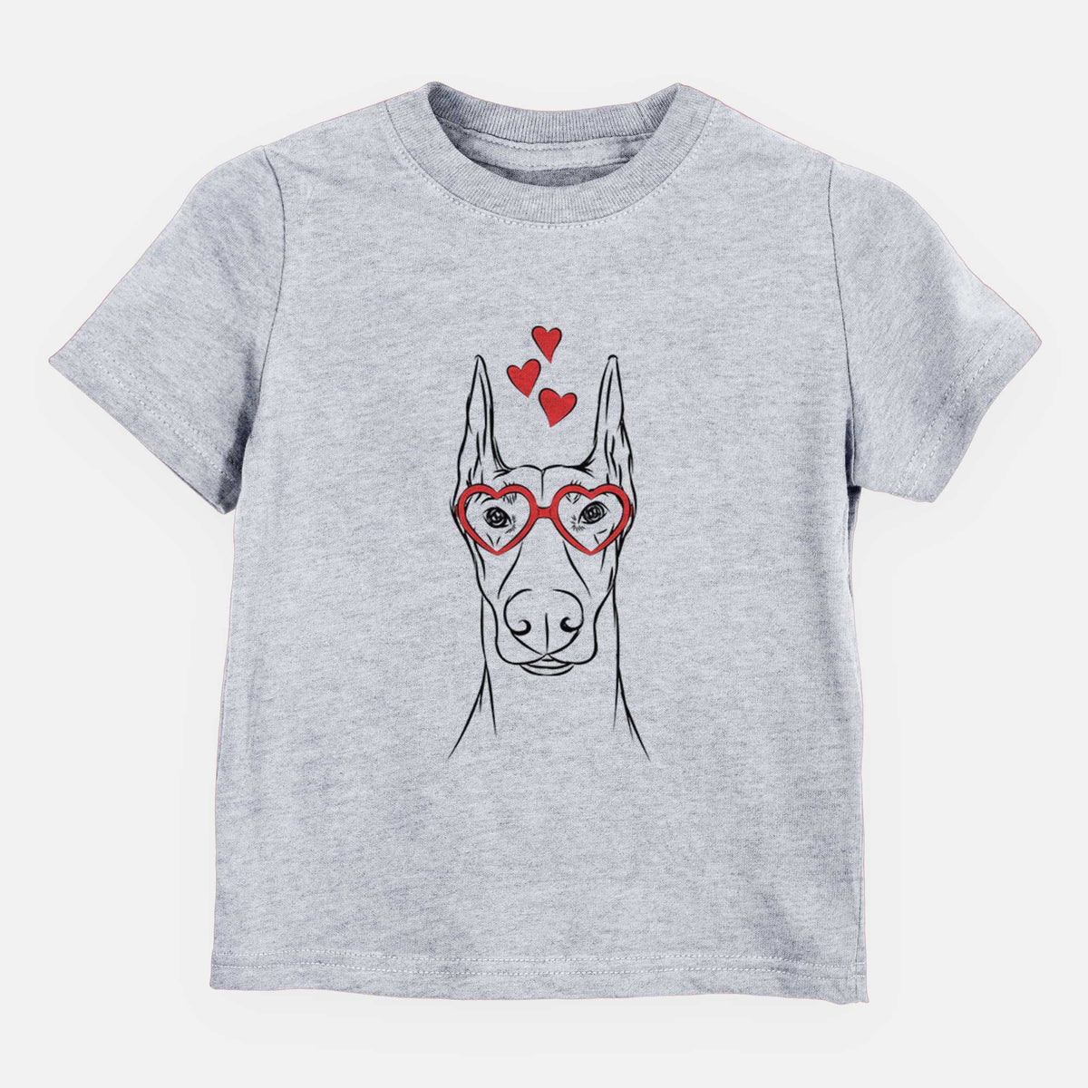 Valentine Duke the Doberman Pinscher - Kids/Youth/Toddler Shirt