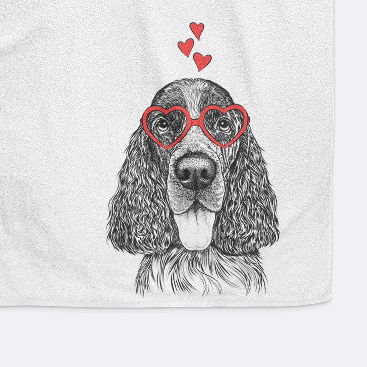Duke the English Springer Spaniel Decorative Hand Towel