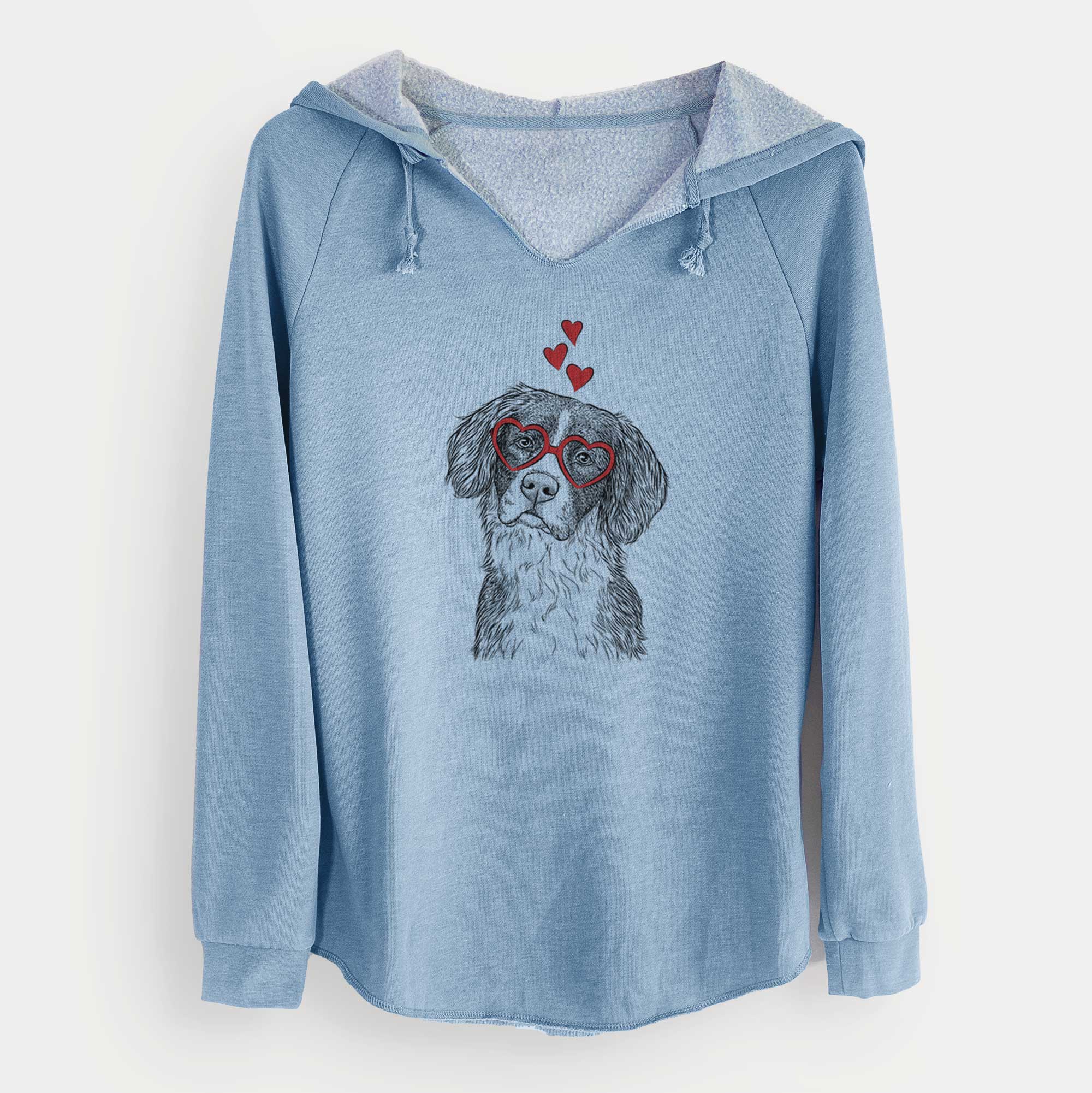 Valentine Dulce  the Drentsche Patrijshond - Cali Wave Hooded Sweatshirt