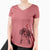 Valentine Dulce  the Drentsche Patrijshond - Women's V-neck Shirt