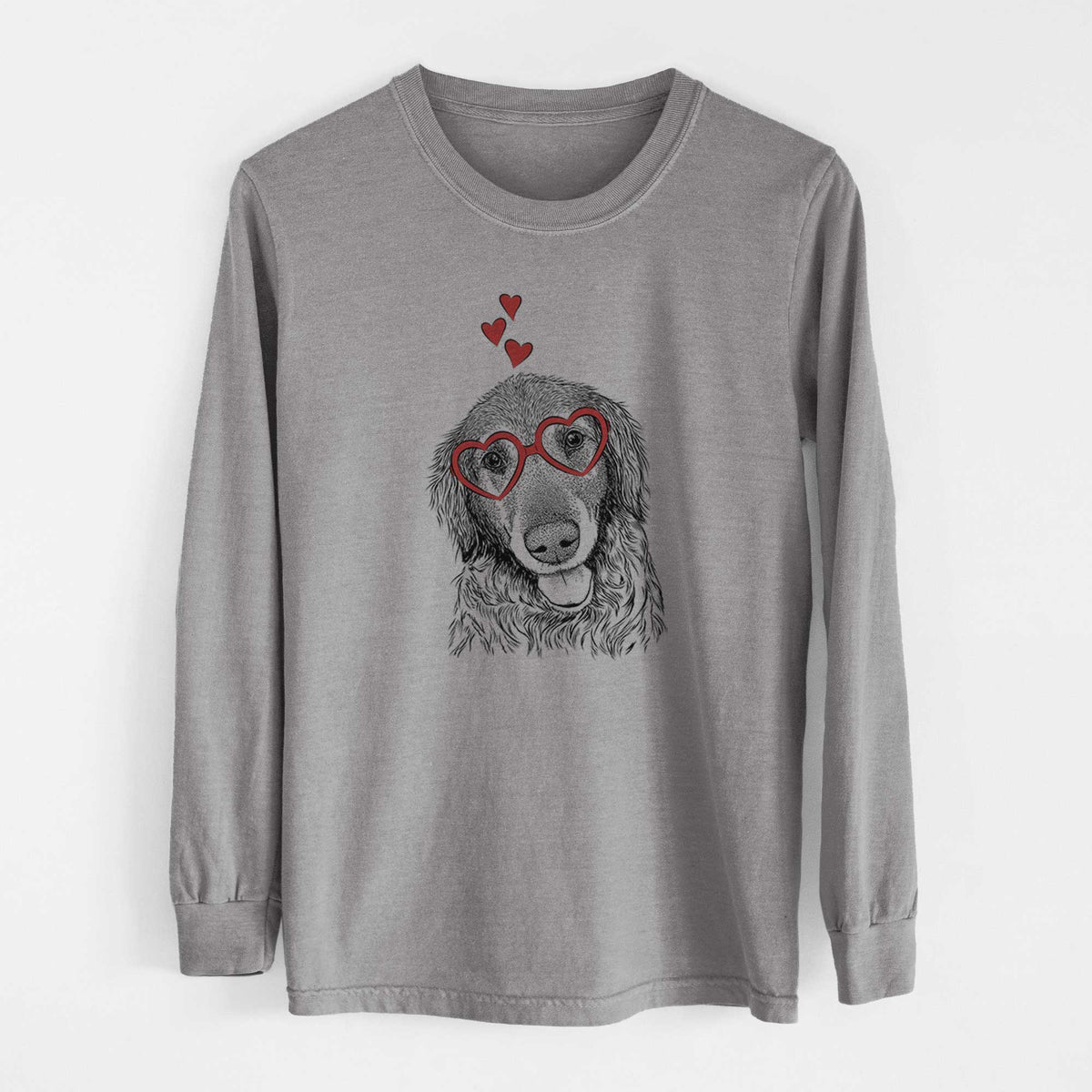 Valentine Duncan the Golden Retriever - Heavyweight 100% Cotton Long Sleeve