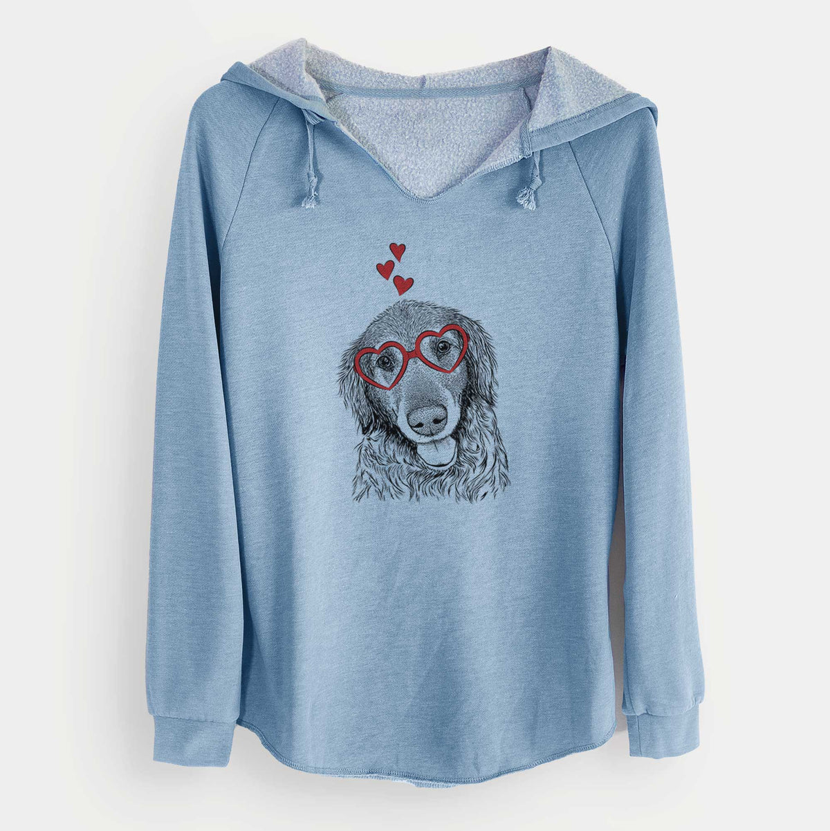 Valentine Duncan the Golden Retriever - Cali Wave Hooded Sweatshirt