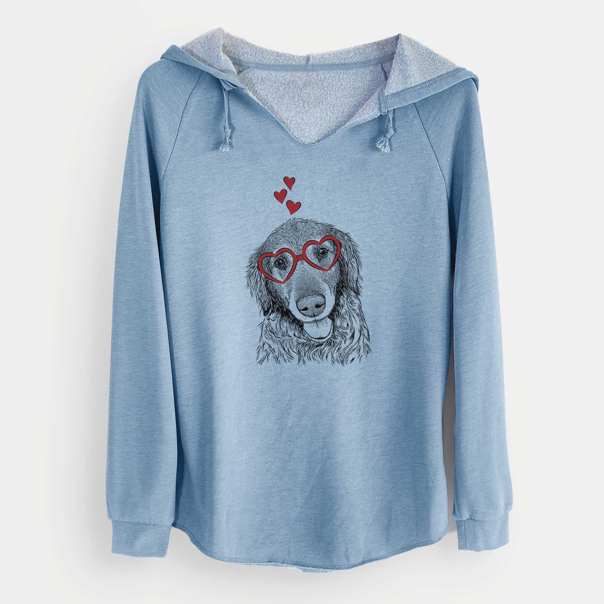 Valentine Duncan the Golden Retriever - Cali Wave Hooded Sweatshirt