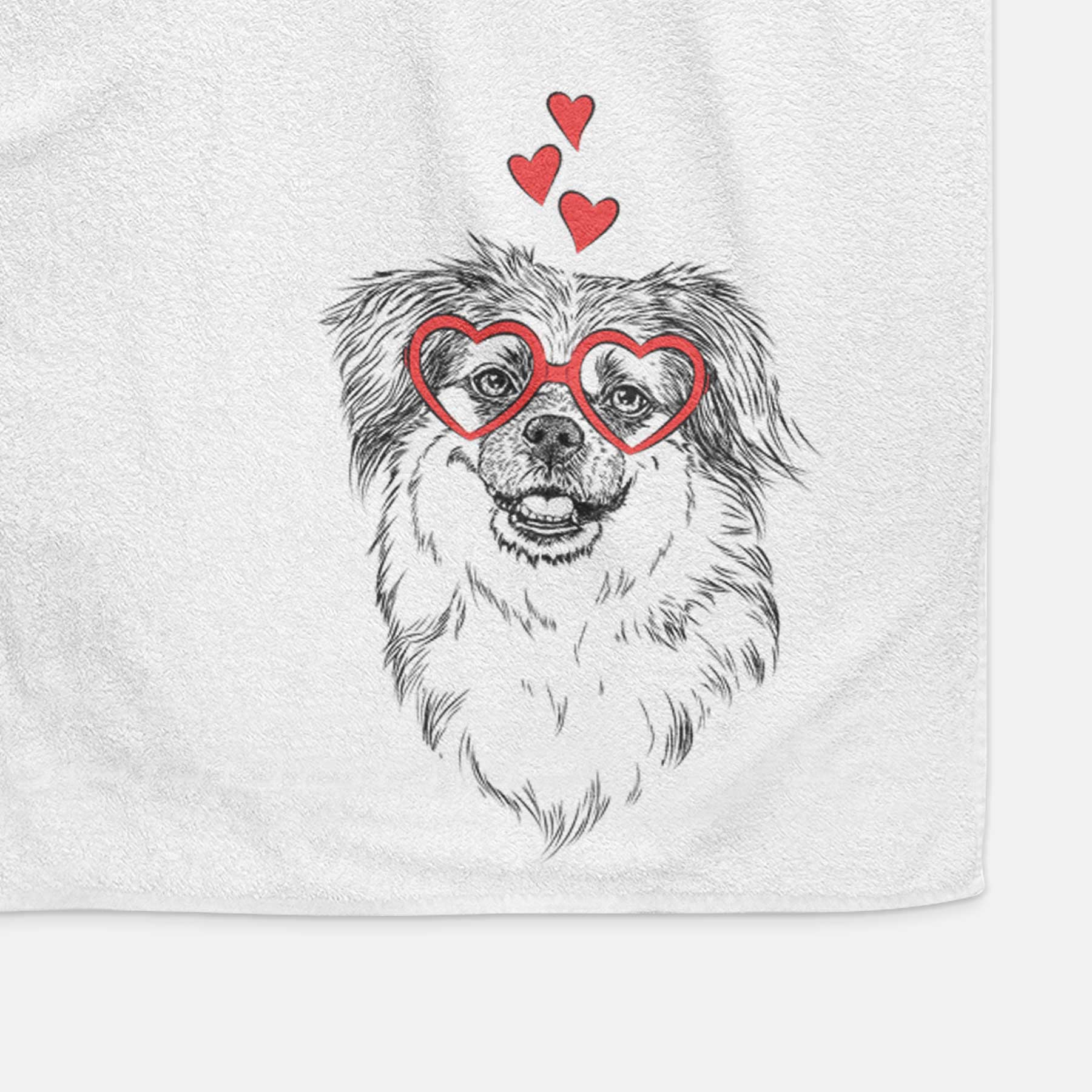 Ed the Tibetan Spaniel Decorative Hand Towel