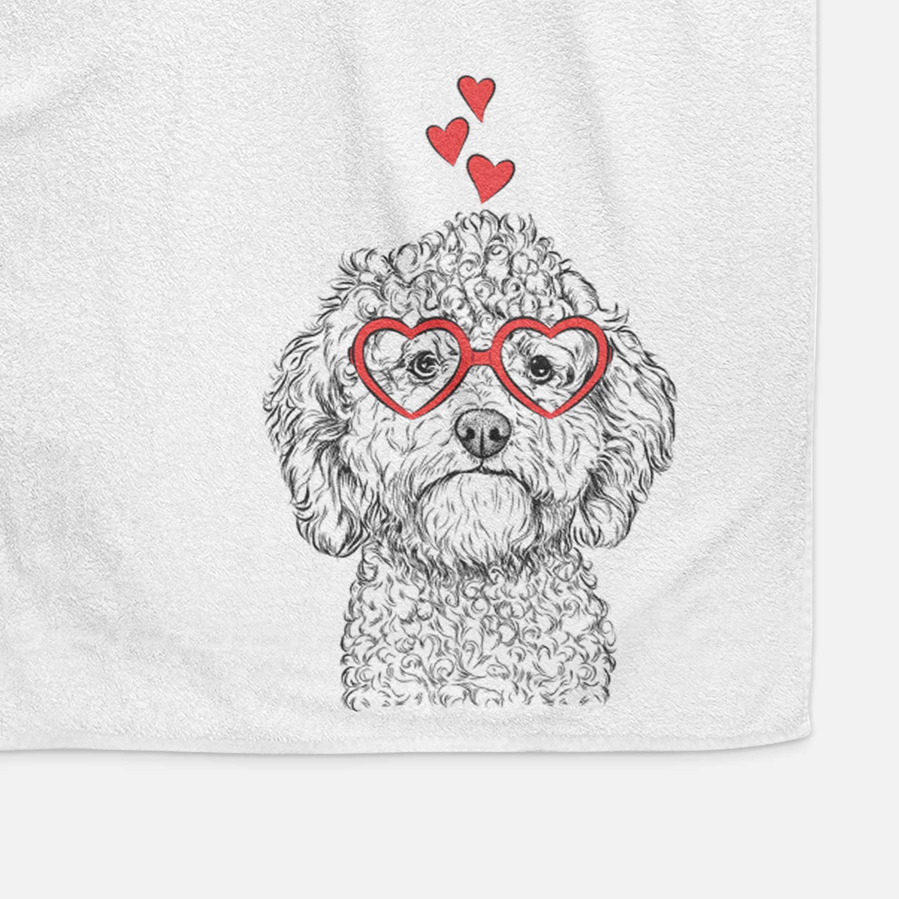 Edgar the Shihpoo Decorative Hand Towel