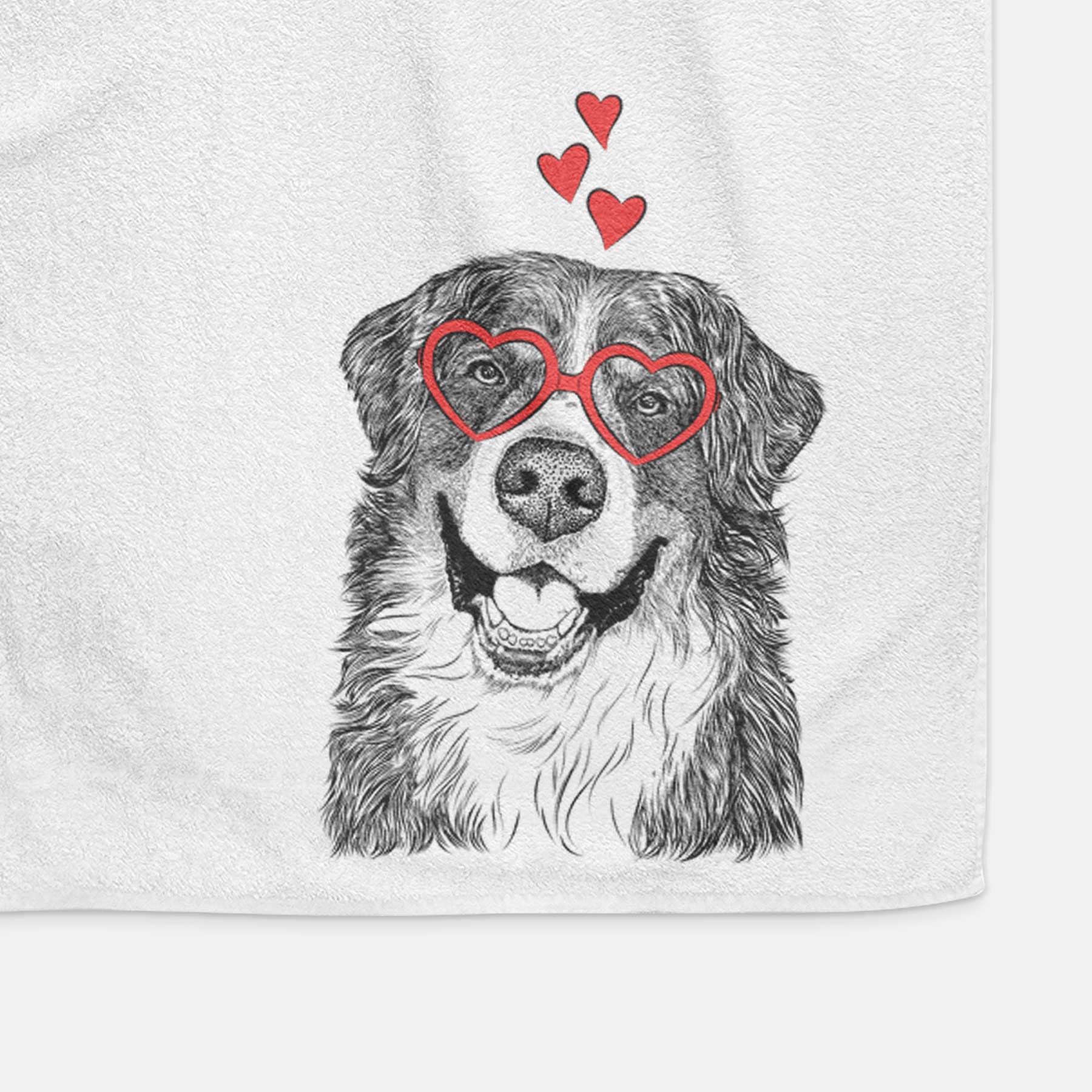 Eiger the Bernese Mountain Dog Decorative Hand Towel