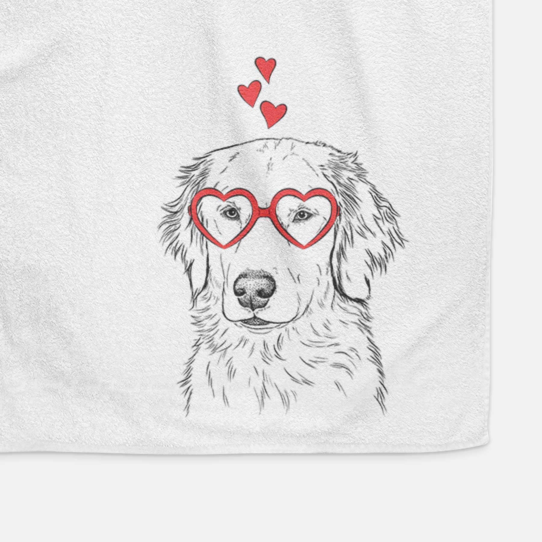 Eli the Golden Retriever Decorative Hand Towel