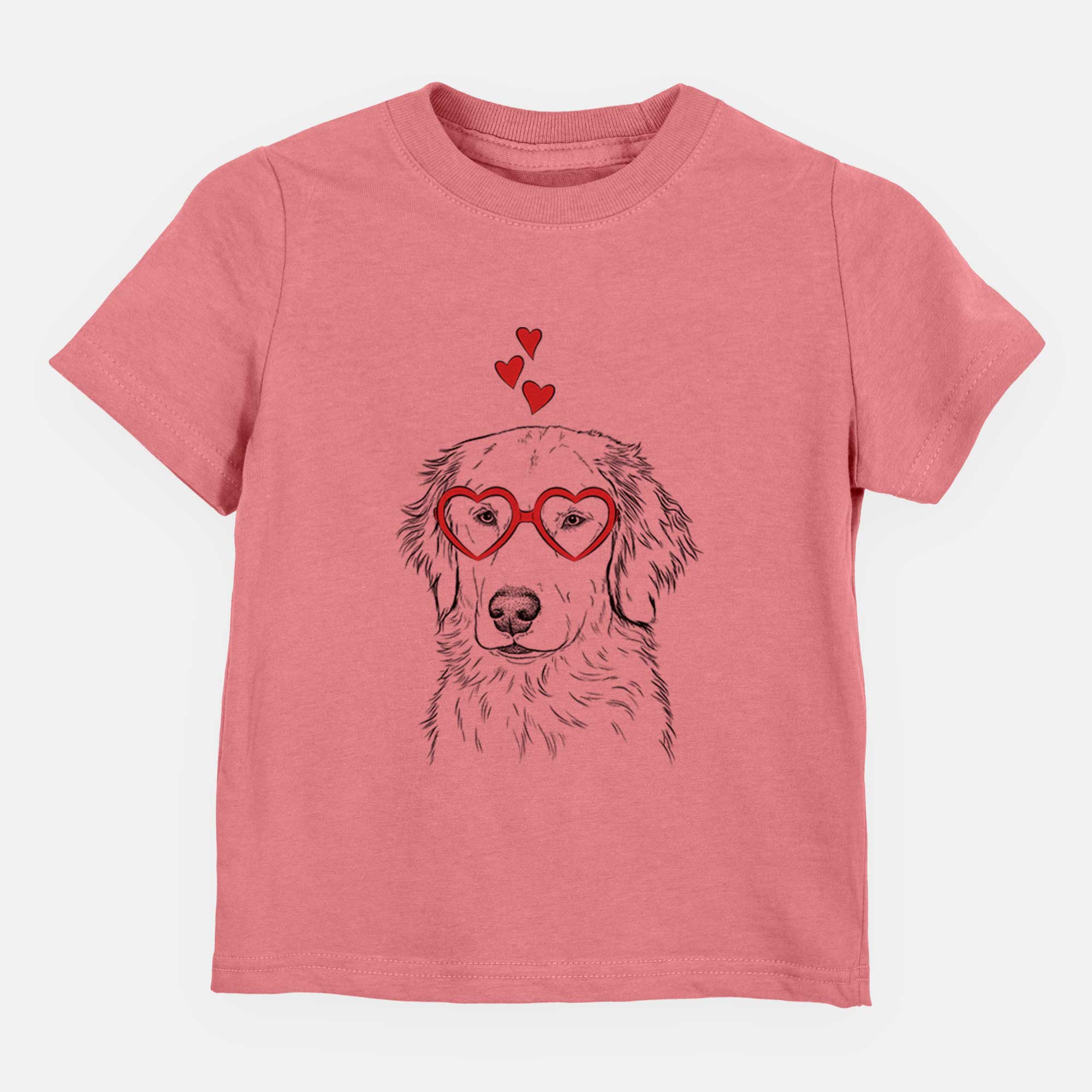 Valentine Eli the Golden Retriever - Kids/Youth/Toddler Shirt