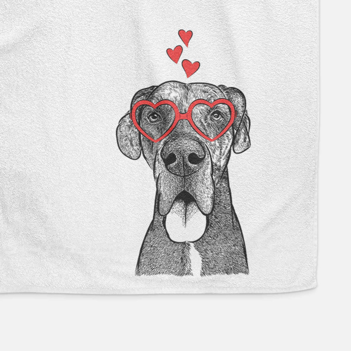 Eli the Great Dane Decorative Hand Towel