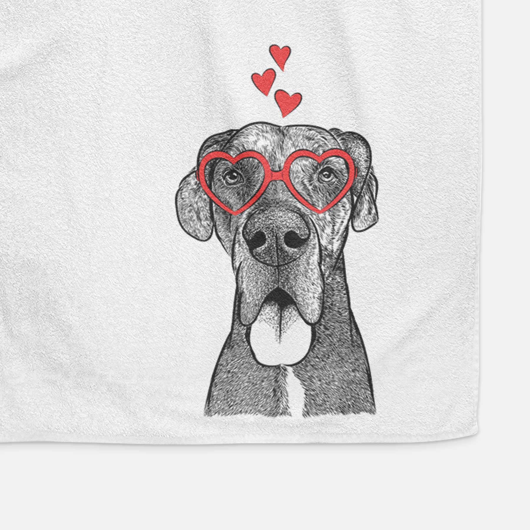 Eli the Great Dane Decorative Hand Towel