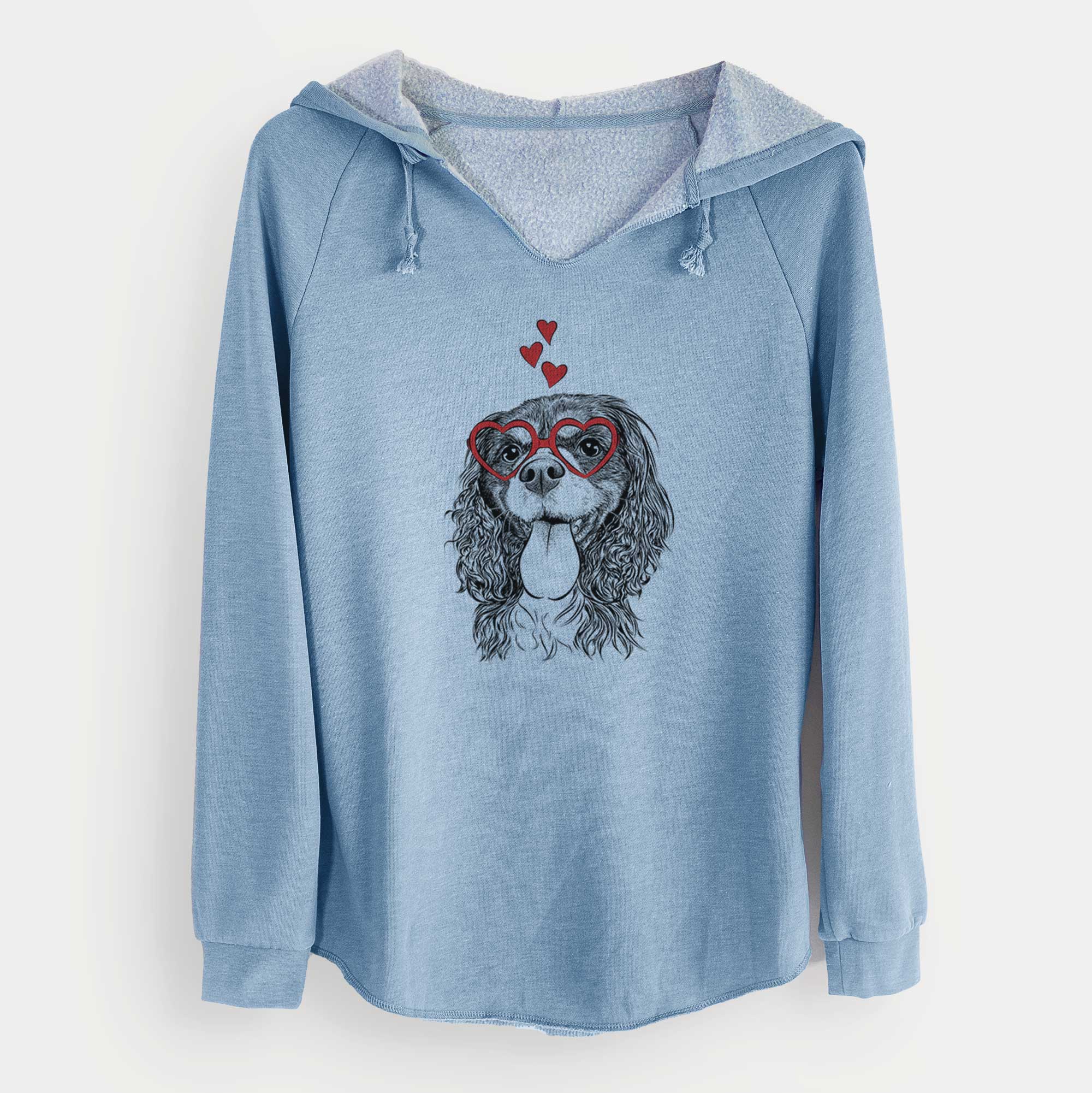 Valentine Elizabeth the Cavalier King Charles Spaniel - Cali Wave Hooded Sweatshirt