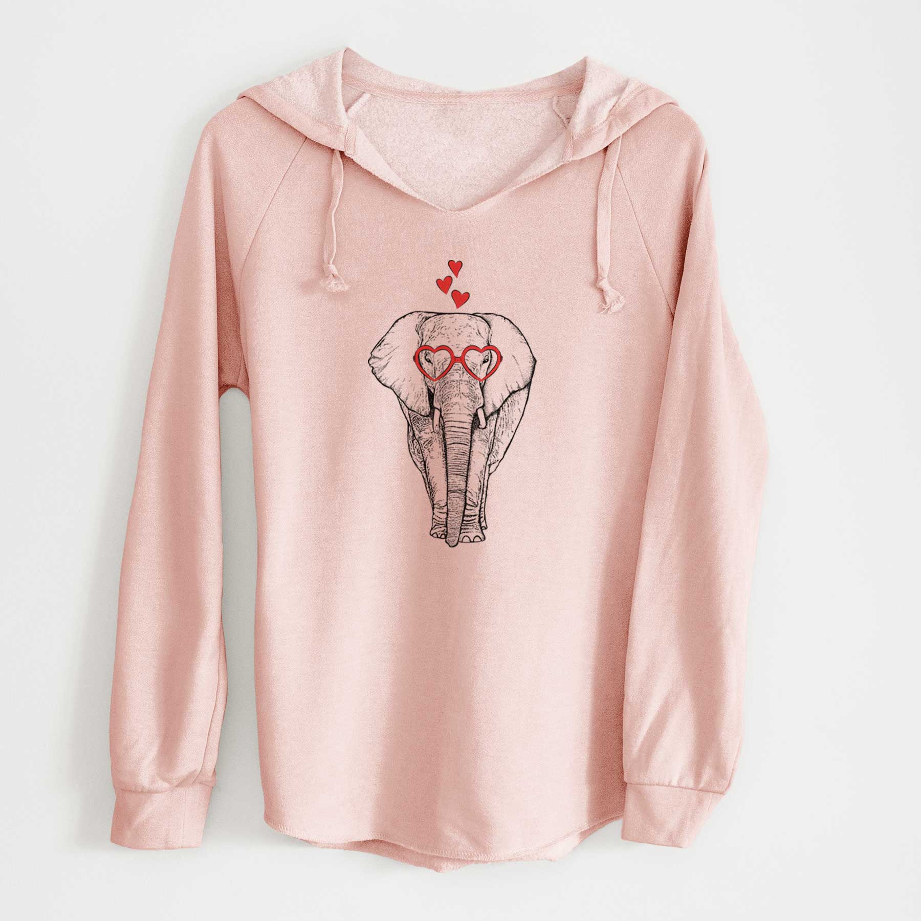 Valentine Ella the Elephant - Cali Wave Hooded Sweatshirt