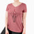 Valentine Ella the Elephant - Women's V-neck Shirt