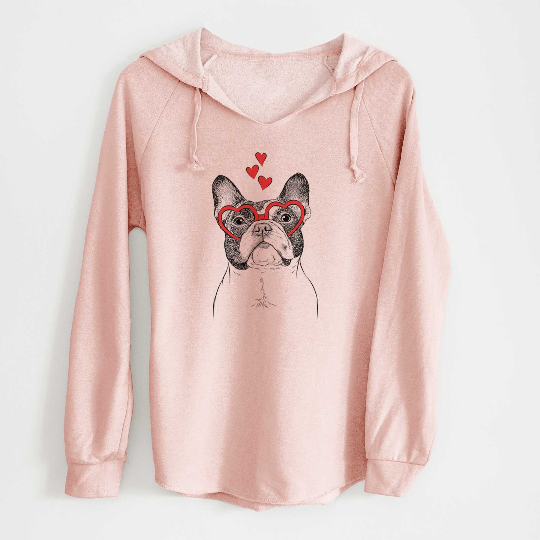 Valentine Ella the French Bulldog - Cali Wave Hooded Sweatshirt