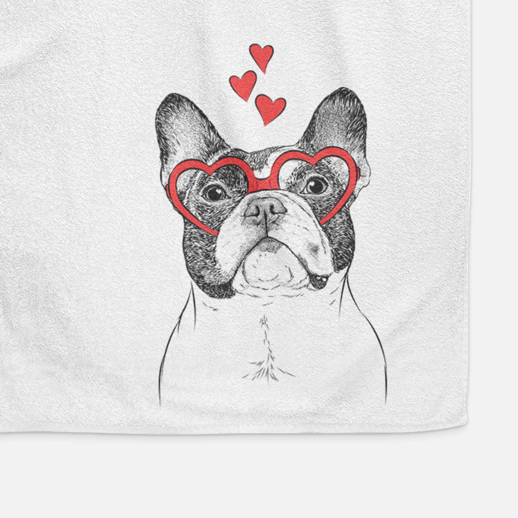 Ella the French Bulldog Decorative Hand Towel