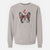 Valentine Ella the French Bulldog - Unisex Pigment Dyed Crew Sweatshirt