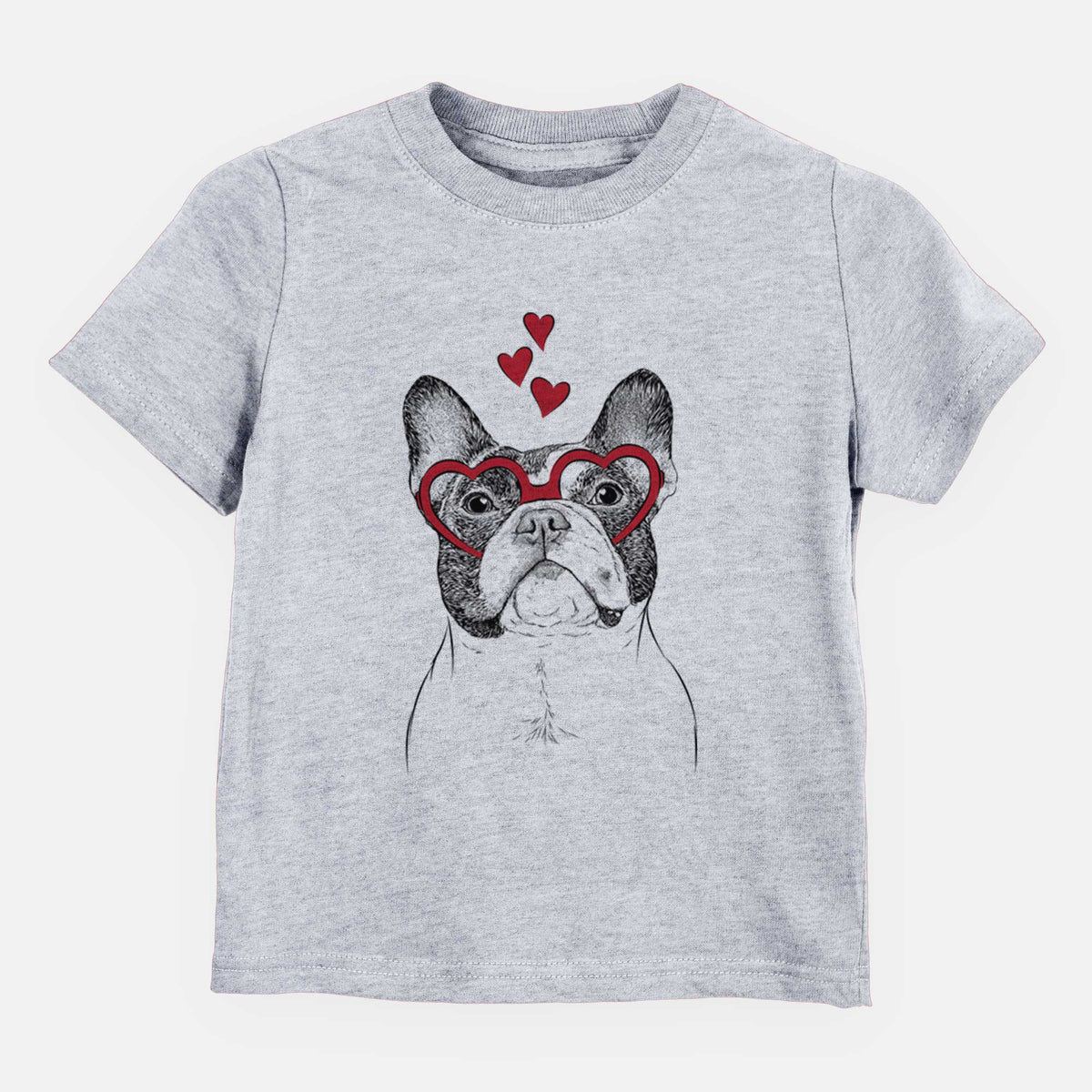 Valentine Ella the French Bulldog - Kids/Youth/Toddler Shirt