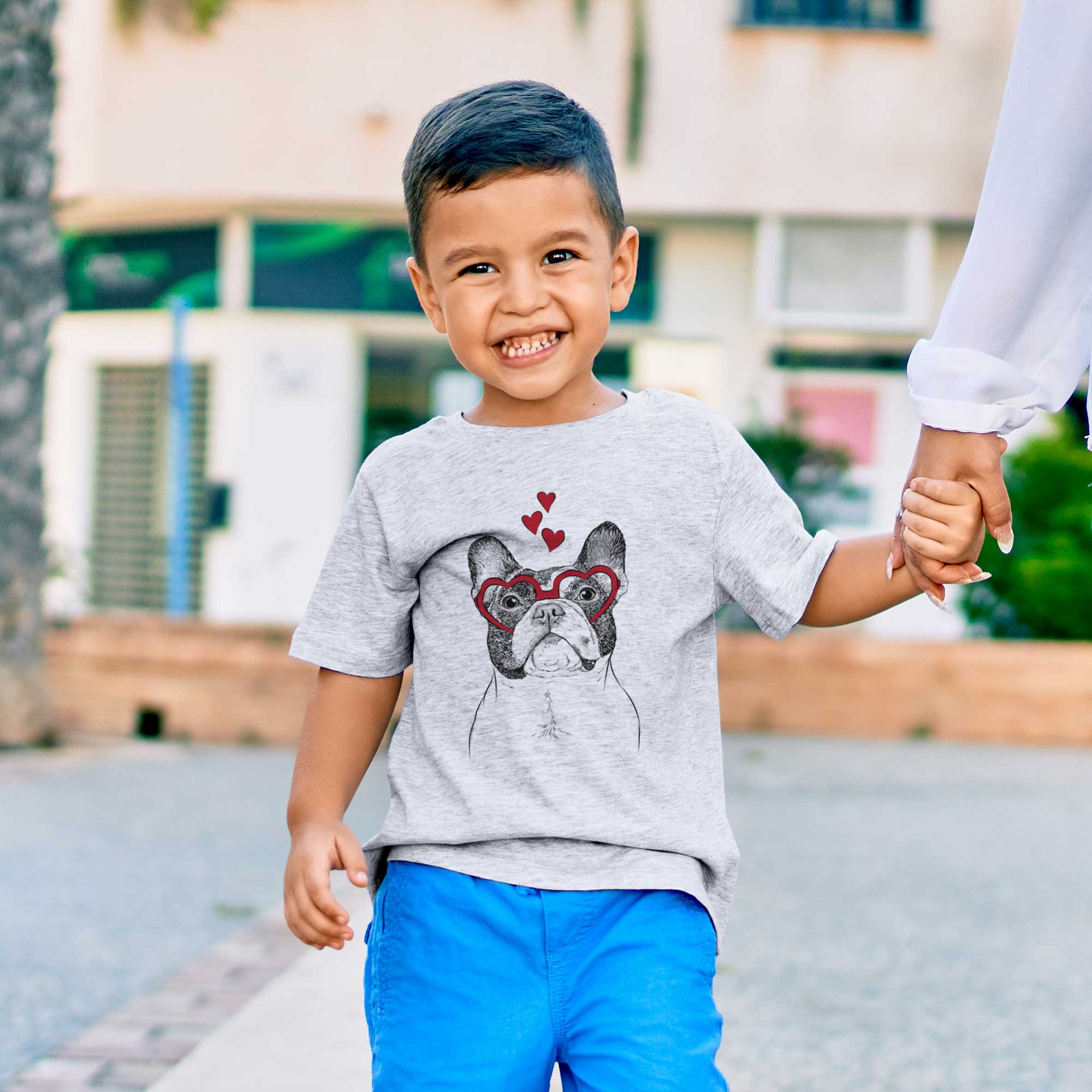 Valentine Ella the French Bulldog - Kids/Youth/Toddler Shirt