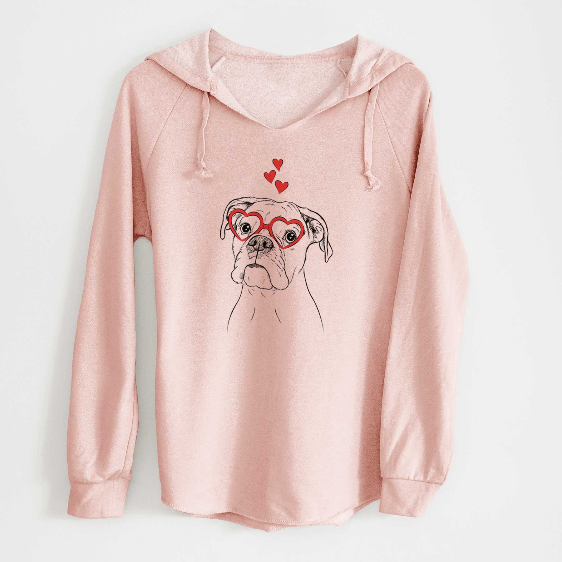 Valentine Ellie the Boxer - Cali Wave Hooded Sweatshirt