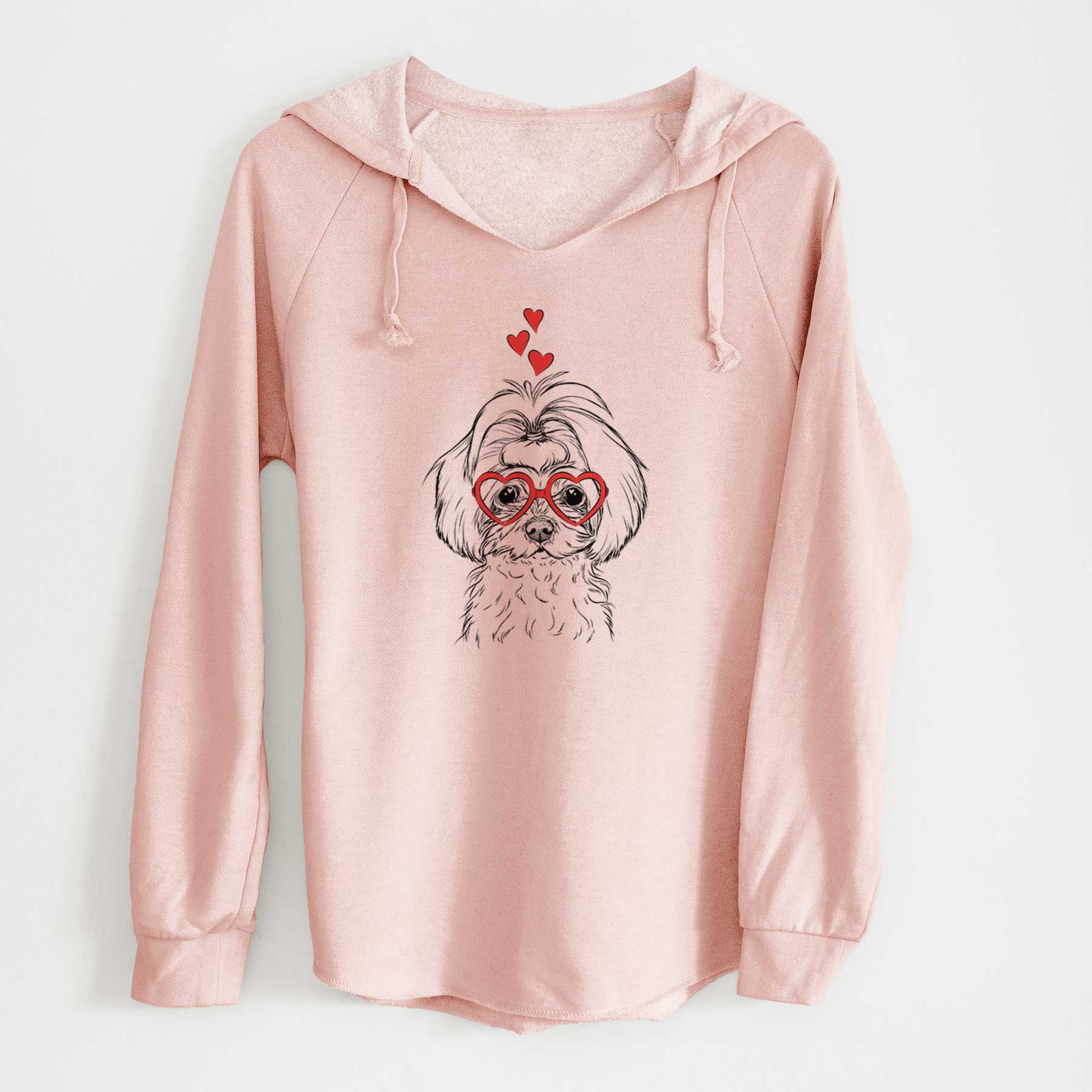 Valentine Ellie the Maltese - Cali Wave Hooded Sweatshirt