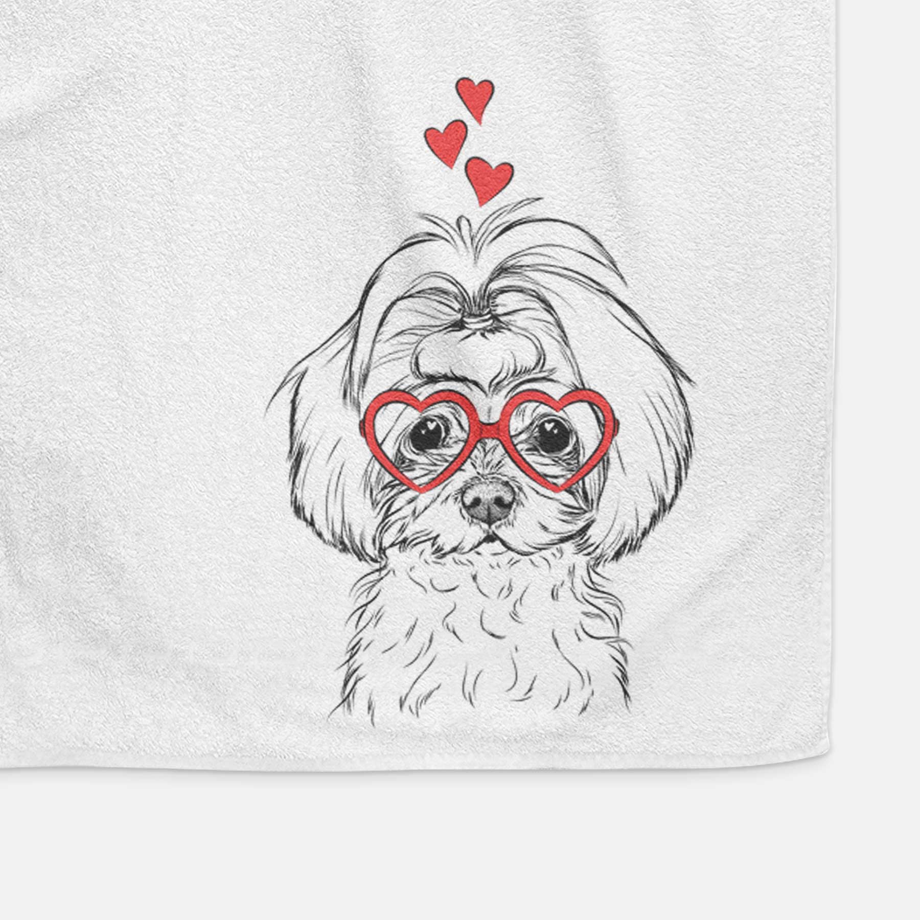 Ellie the Maltese Decorative Hand Towel