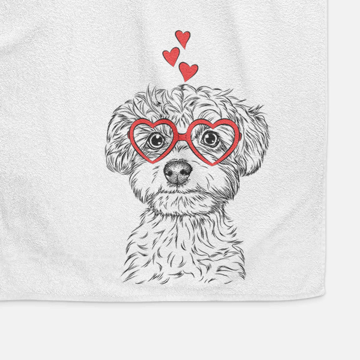 Elliott the Yorkiepoo Decorative Hand Towel