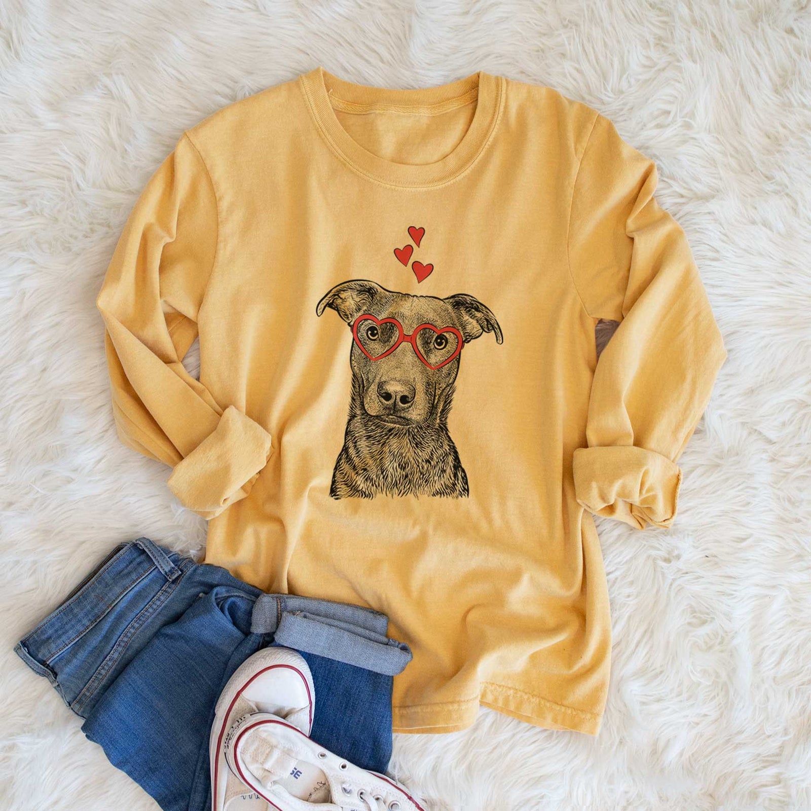 Valentine Embyr the Mixed Breed - Heavyweight 100% Cotton Long Sleeve