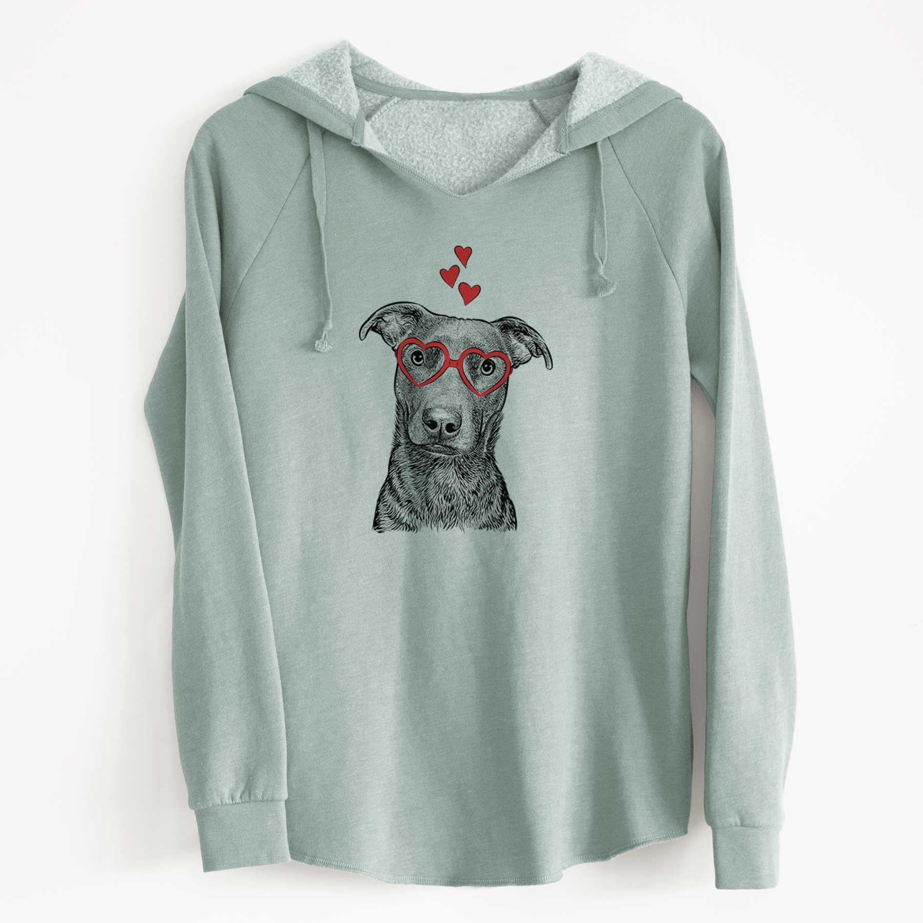 Valentine Embyr the Mixed Breed - Cali Wave Hooded Sweatshirt