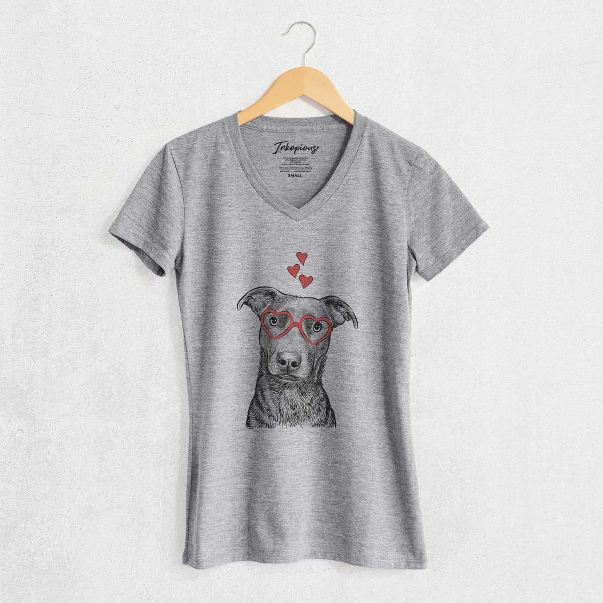 Valentine Embyr the Mixed Breed - Women's V-neck Shirt