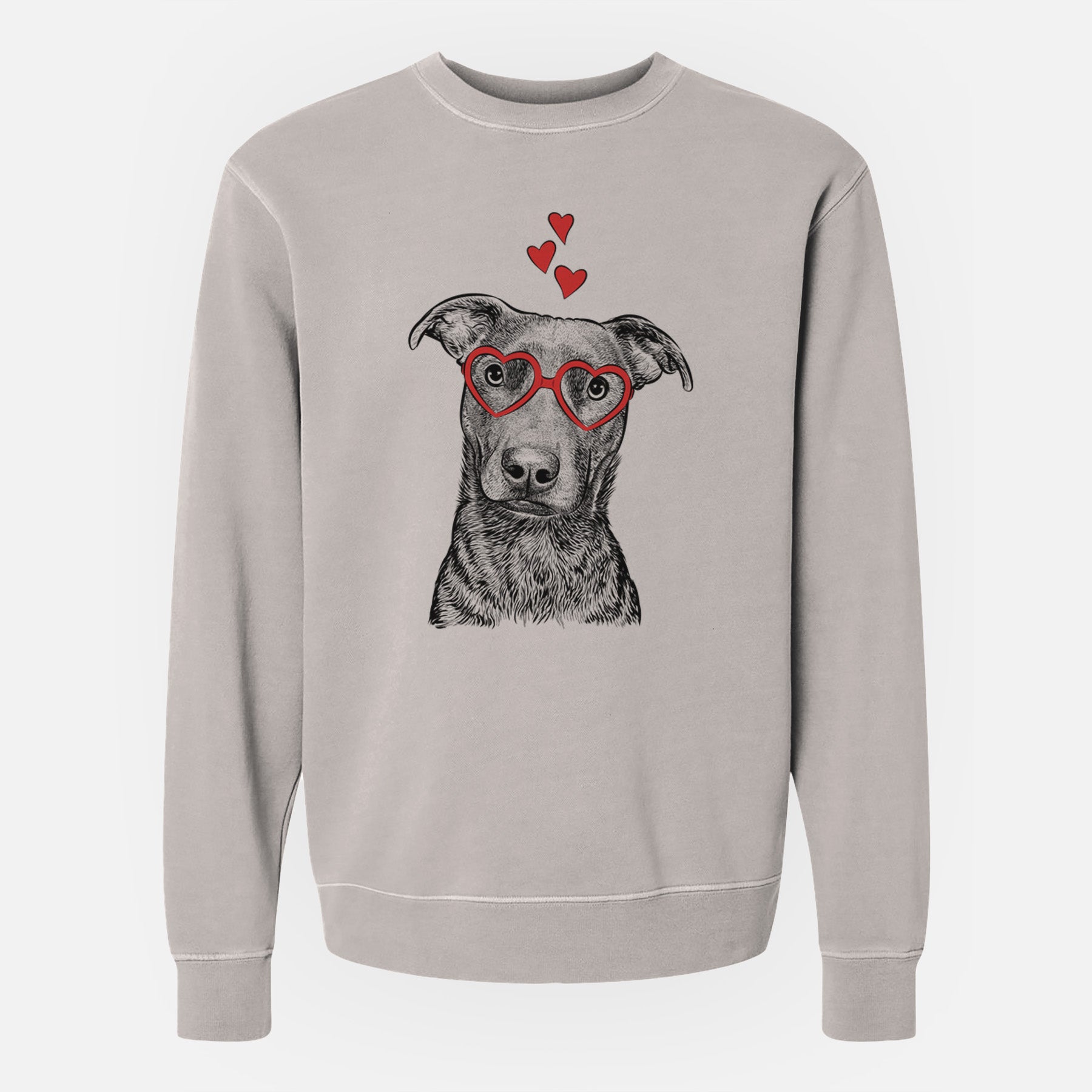 Valentine Embyr the Mixed Breed - Unisex Pigment Dyed Crew Sweatshirt