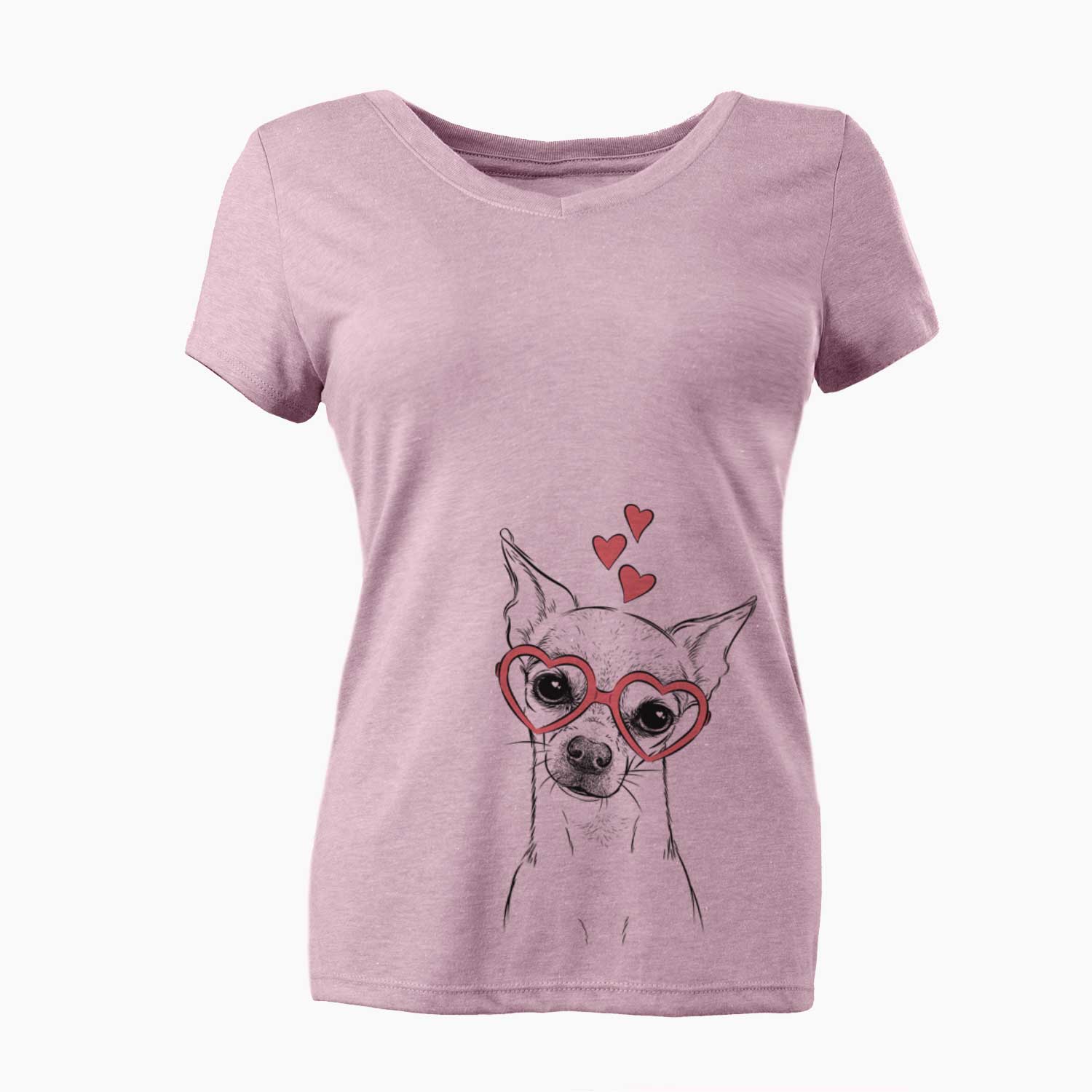 Emee the Chihuahua - Women's V-neck Shirt