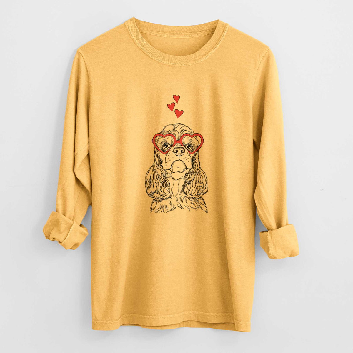 Valentine Emma the Cocker Spaniel - Heavyweight 100% Cotton Long Sleeve