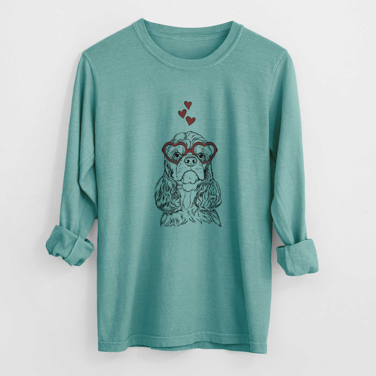 Valentine Emma the Cocker Spaniel - Heavyweight 100% Cotton Long Sleeve