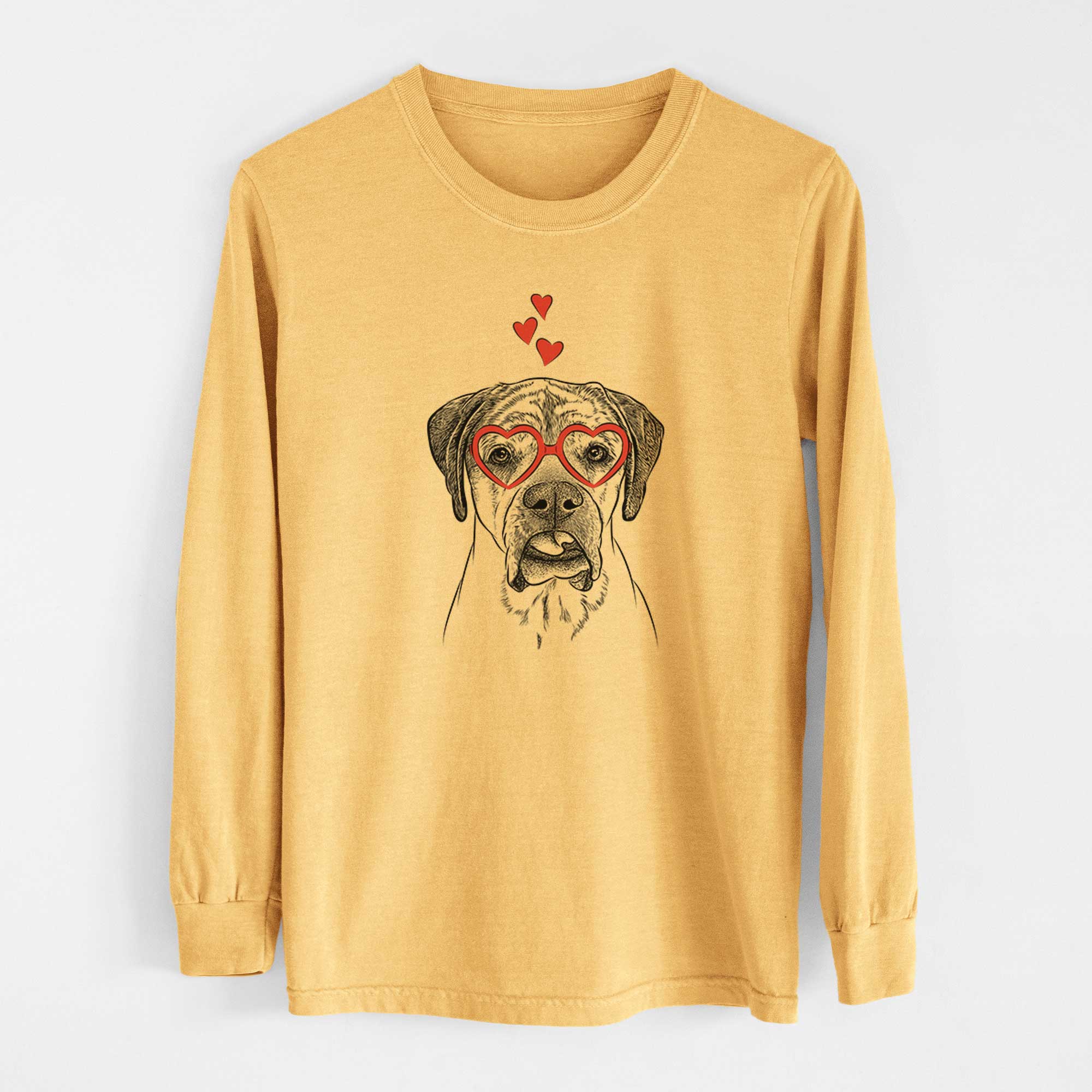 Valentine Emma the English Mastiff - Heavyweight 100% Cotton Long Sleeve