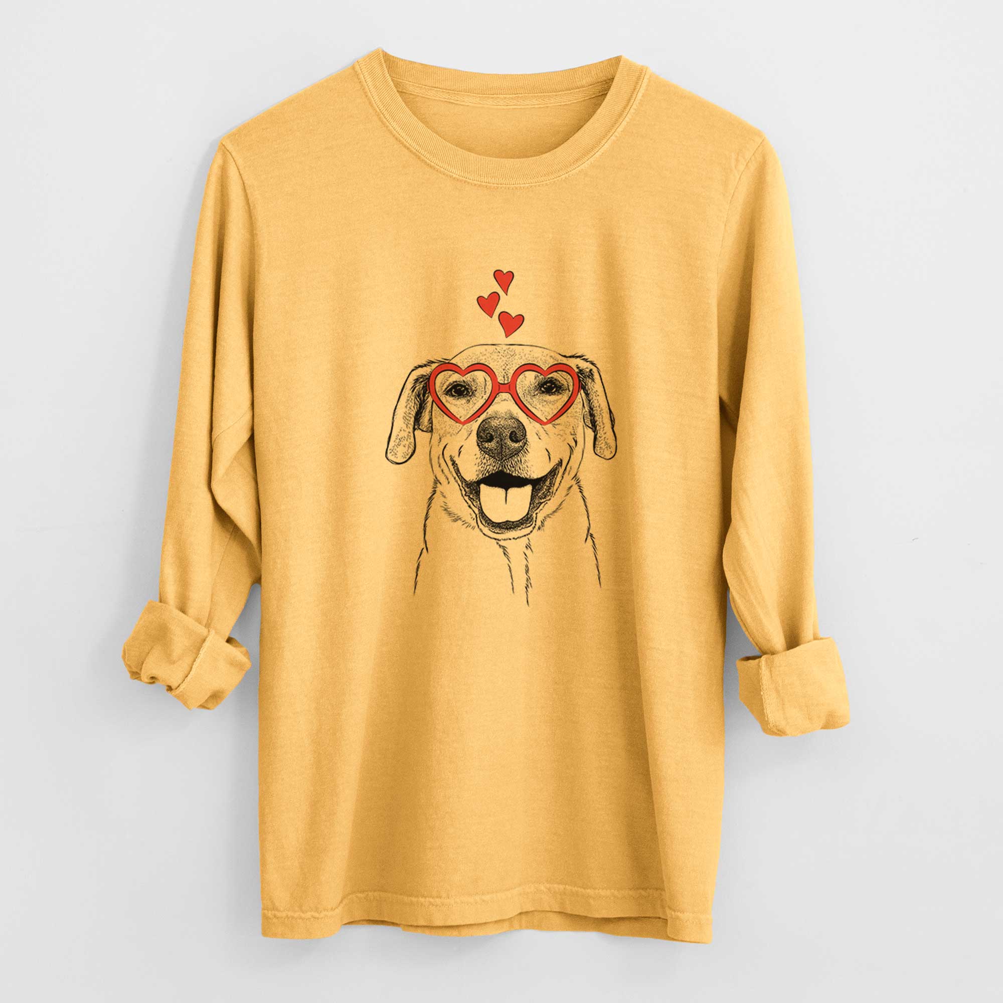 Valentine Ernie the Mixed Breed - Heavyweight 100% Cotton Long Sleeve