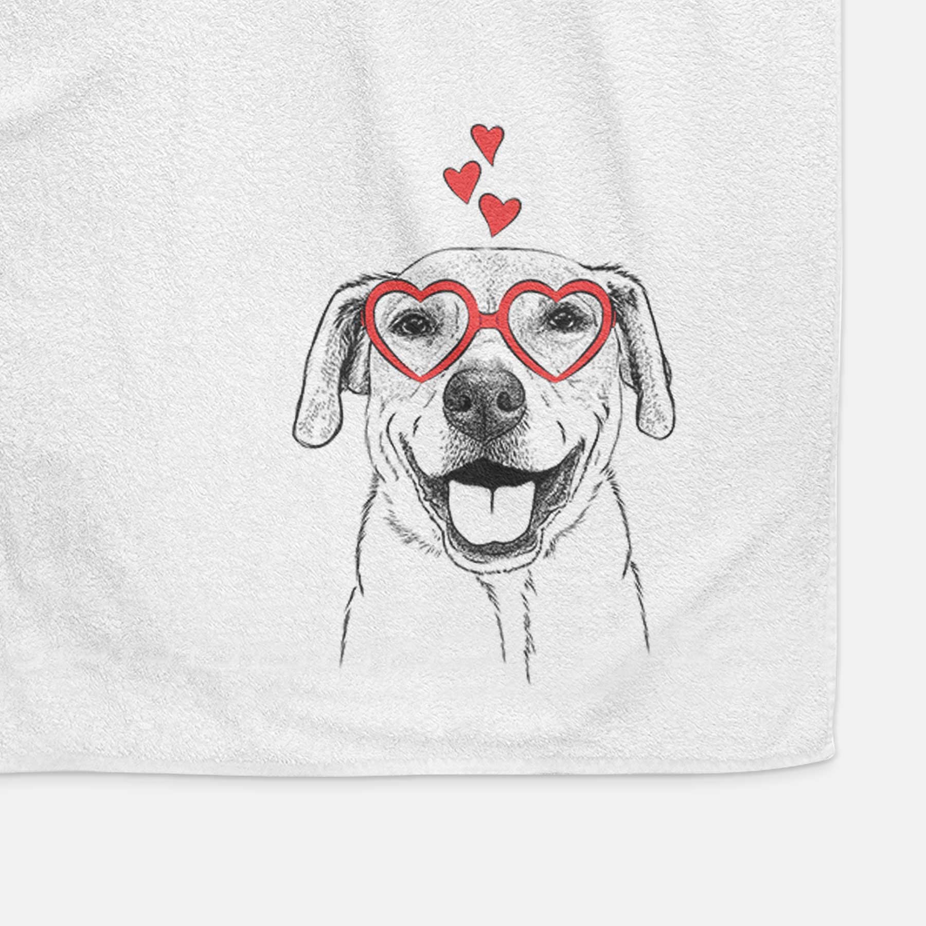 Ernie the Mixed Breed Decorative Hand Towel