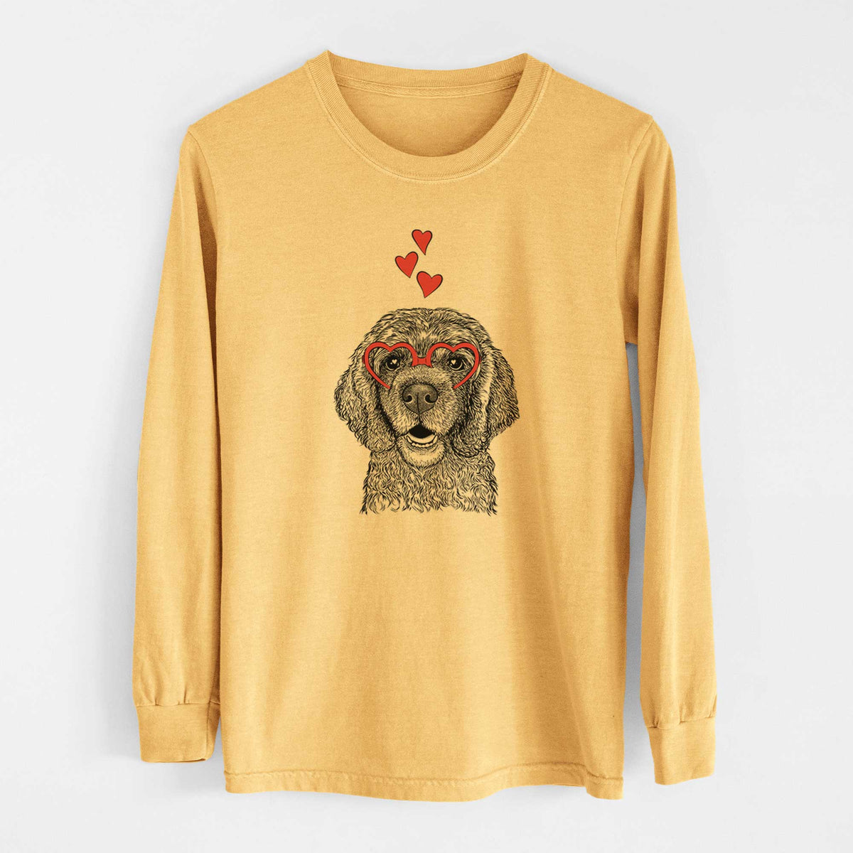 Valentine Fannie Mae the Cocker Spaniel - Heavyweight 100% Cotton Long Sleeve