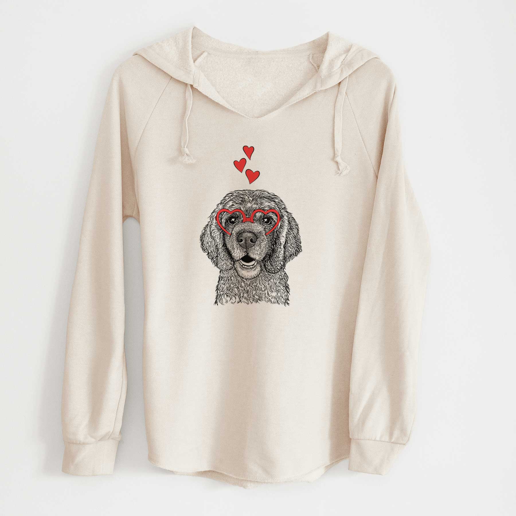 Valentine Fannie Mae the Cocker Spaniel - Cali Wave Hooded Sweatshirt