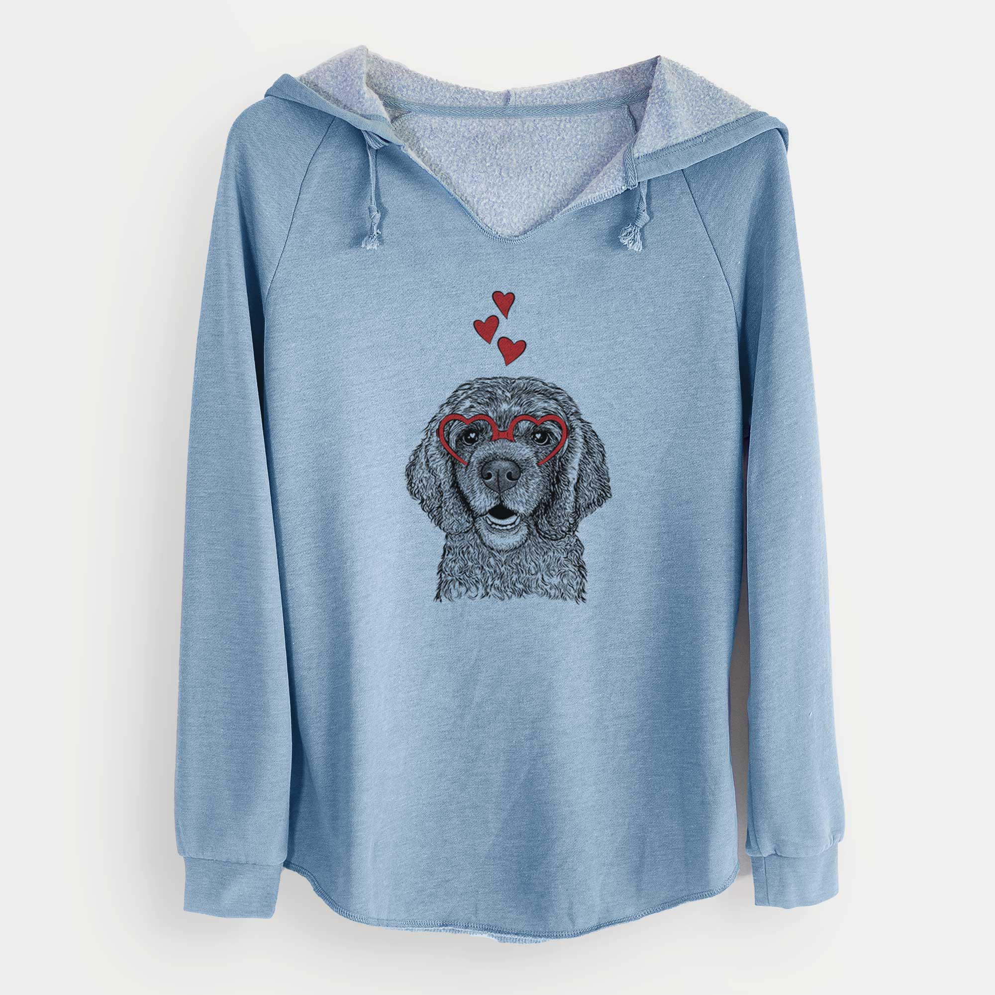 Valentine Fannie Mae the Cocker Spaniel - Cali Wave Hooded Sweatshirt