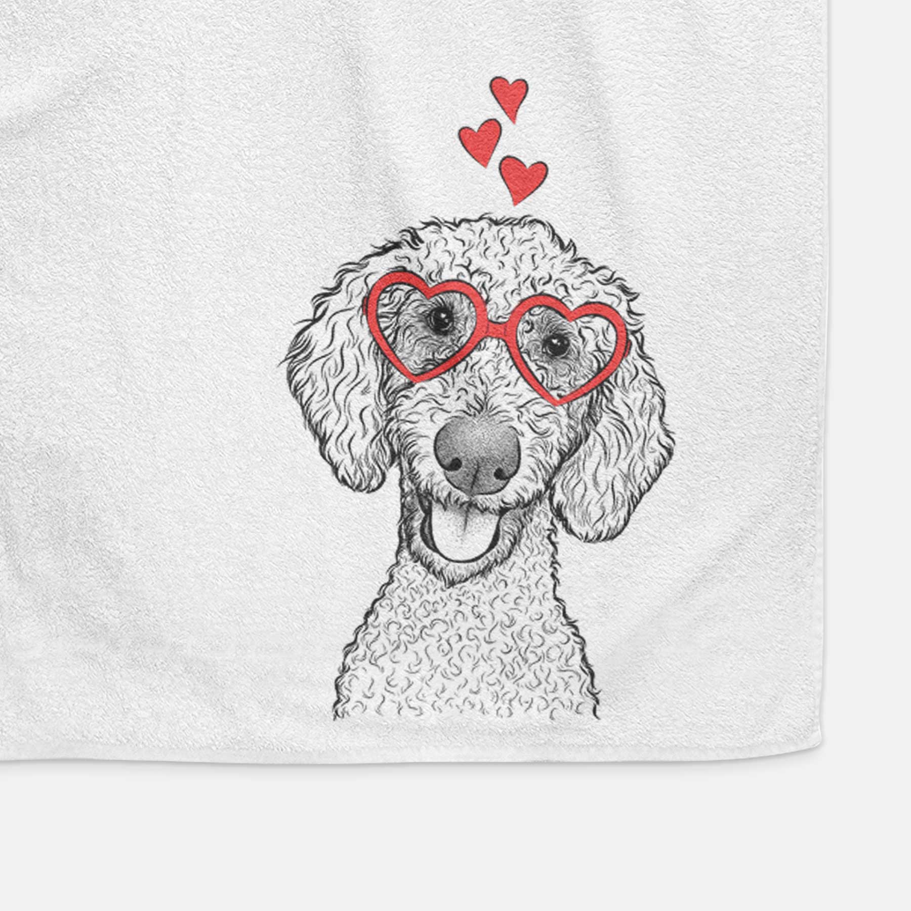 Fenway the Goldendoodle Decorative Hand Towel