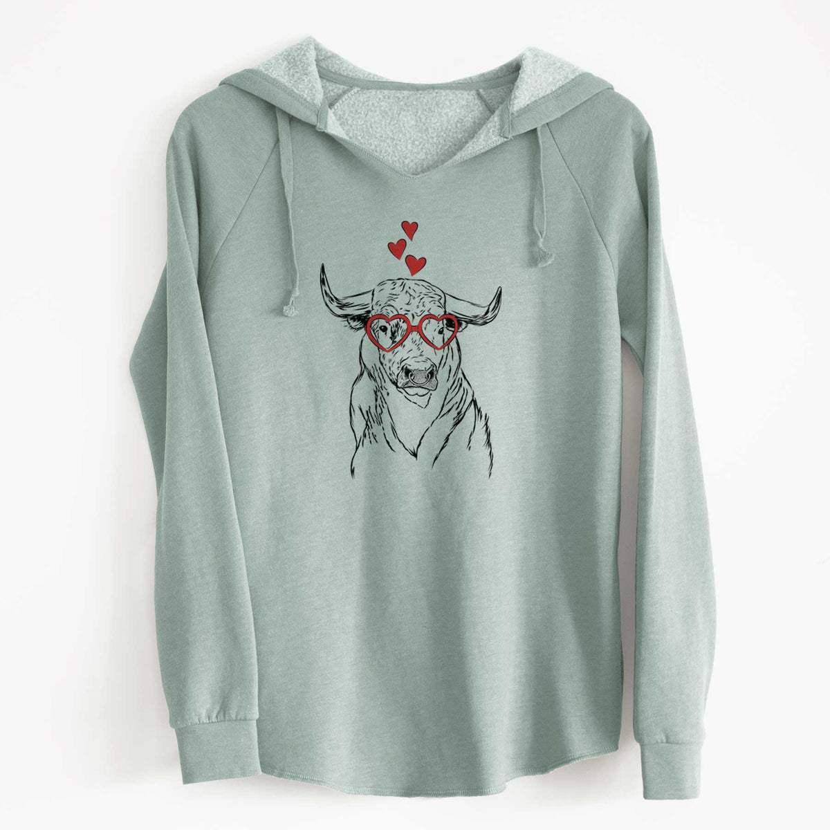 Valentine Ferdinand the Bull - Cali Wave Hooded Sweatshirt