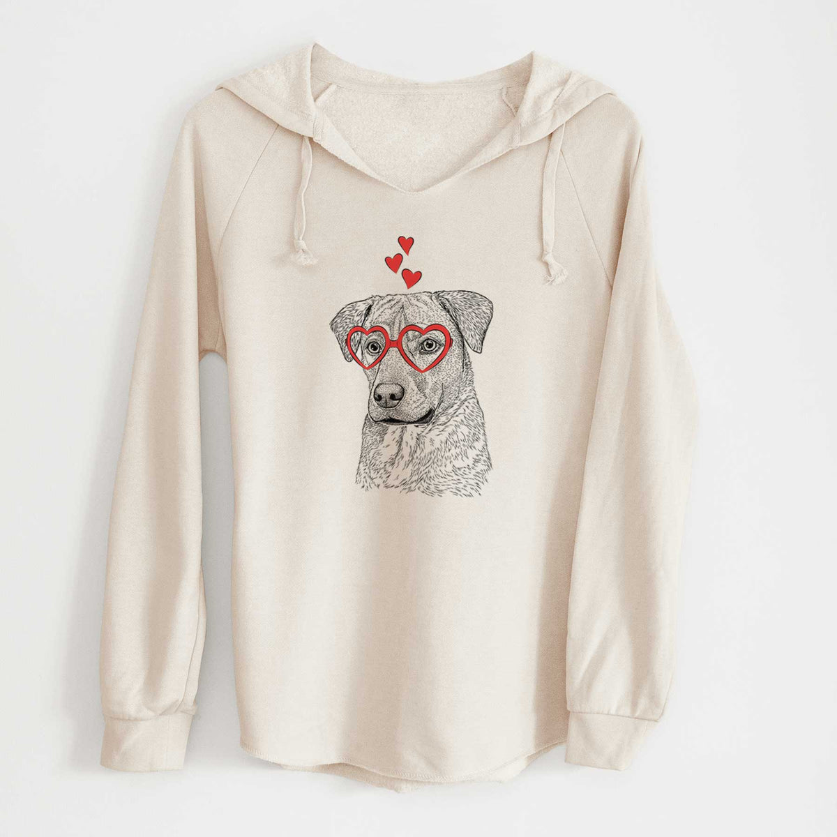 Valentine Feta the Mixed Breed - Cali Wave Hooded Sweatshirt