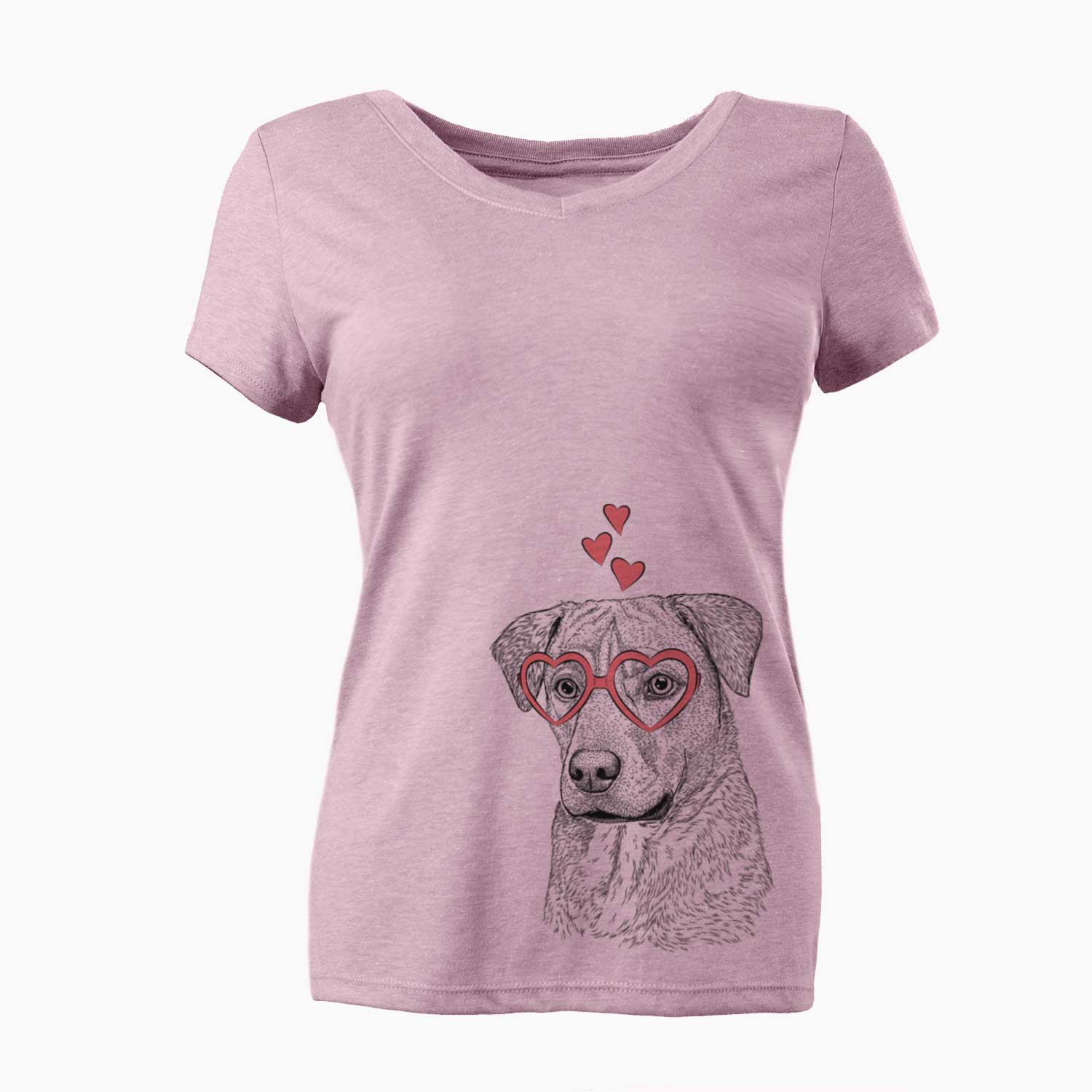 Valentine Feta the Mixed Breed - Women's V-neck Shirt