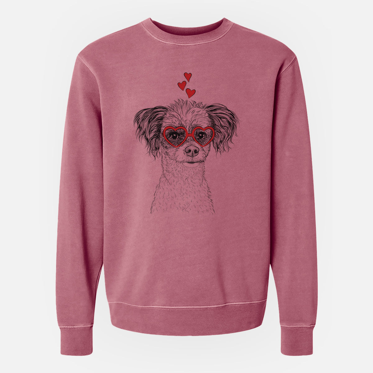 Valentine Finley the Papillon Mix - Unisex Pigment Dyed Crew Sweatshirt